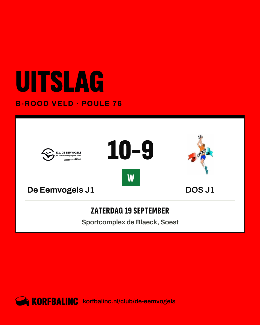 De Eemvogels J1 - DOS J1