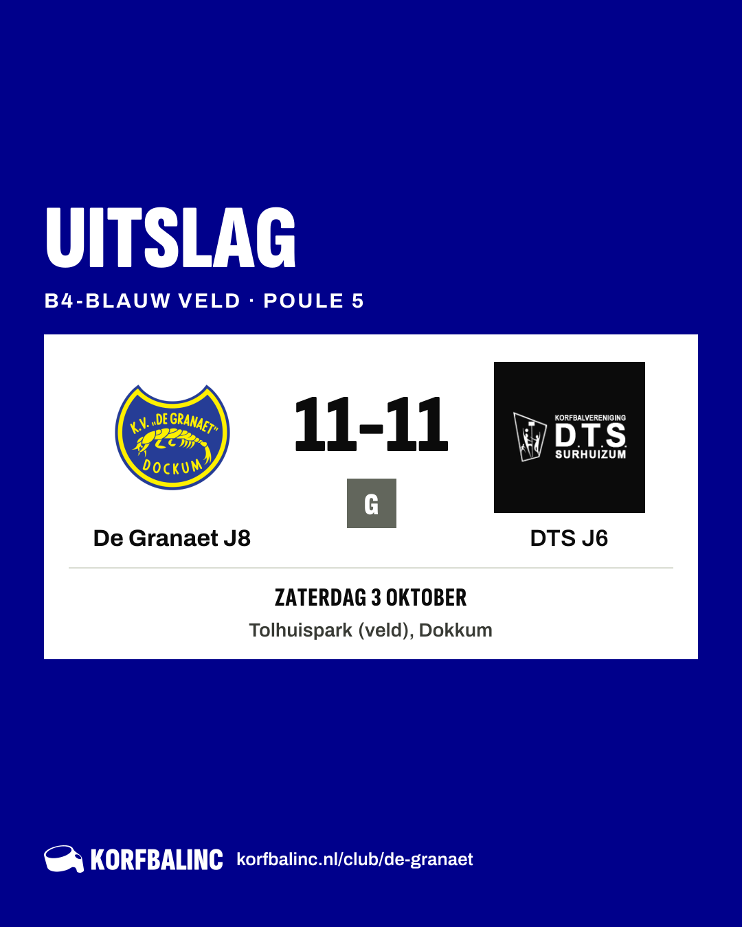De Granaet J8 - DTS J6