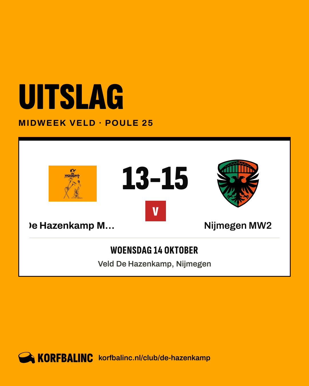 De Hazenkamp MW1 - Nijmegen MW2