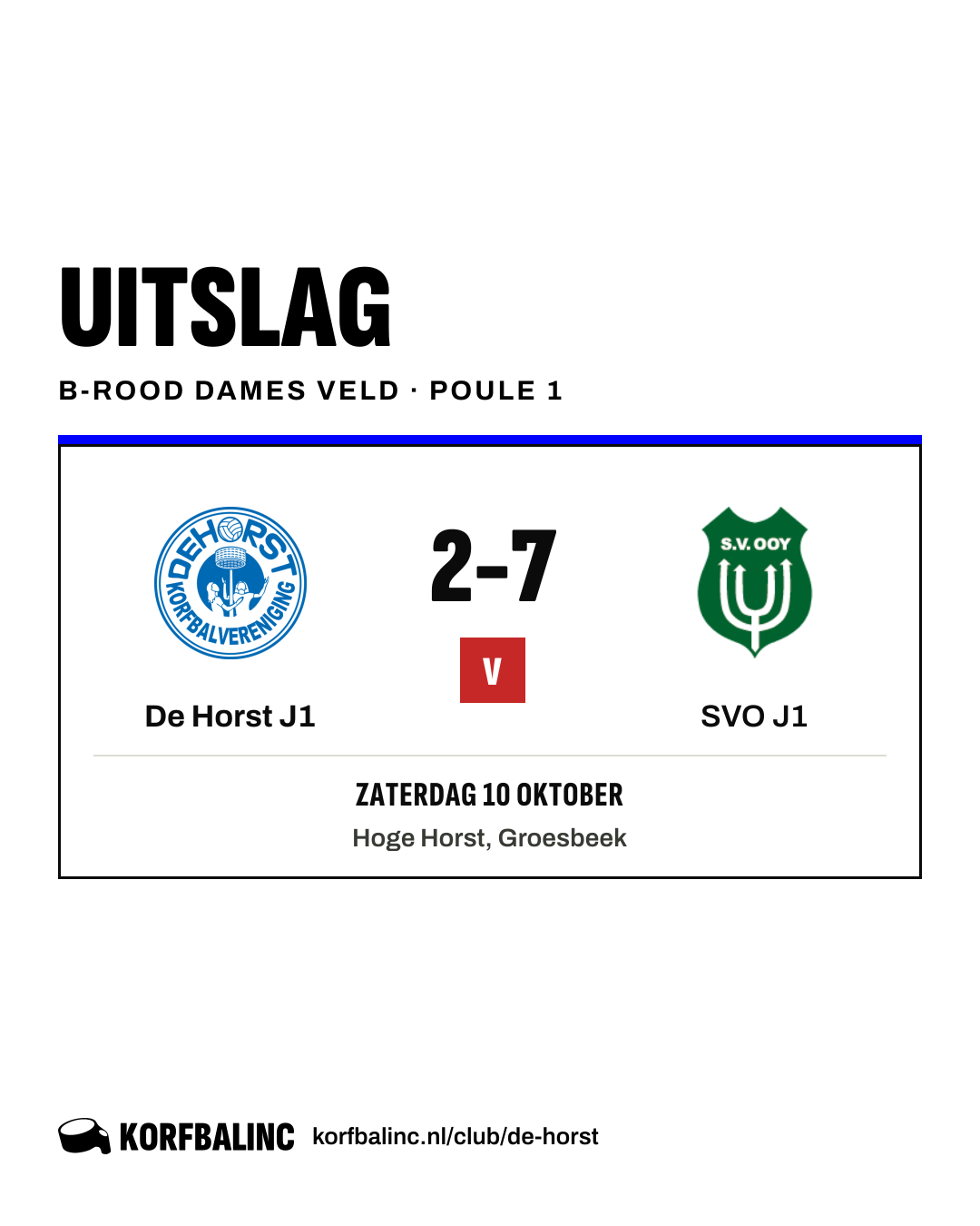 De Horst J1 - SVO J1