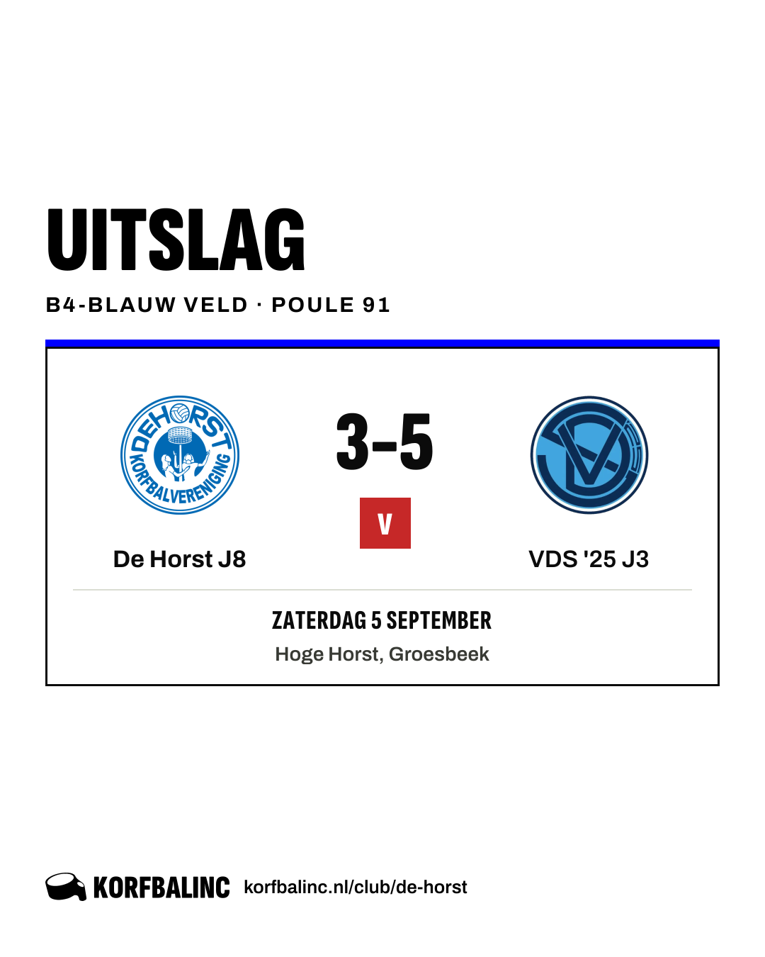 De Horst J8 - VDS '25 J3