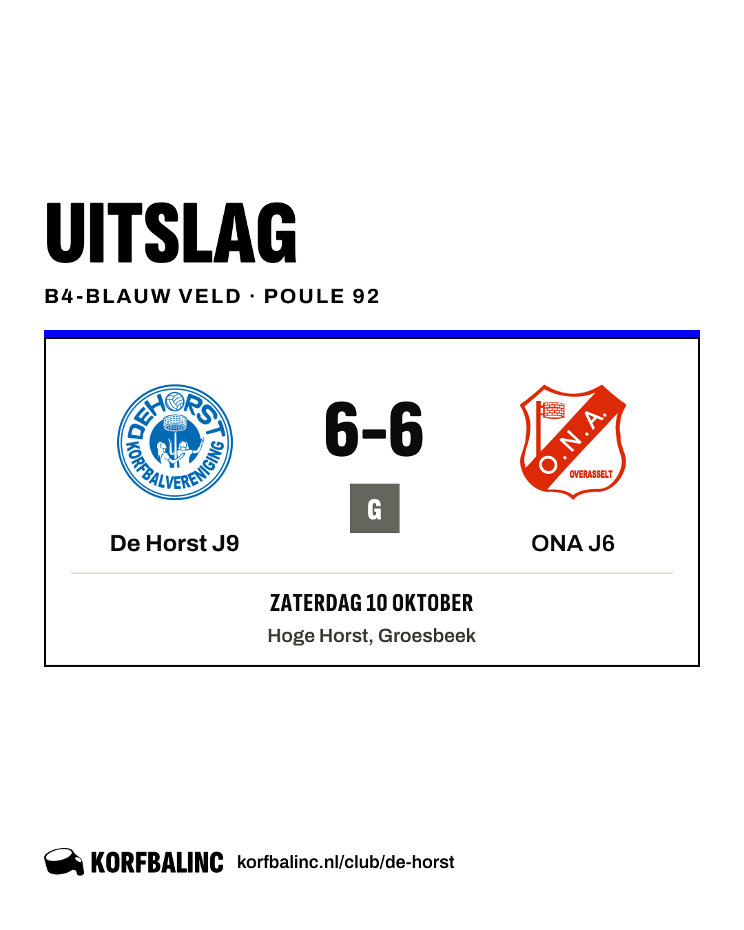 De Horst J9 - ONA J6