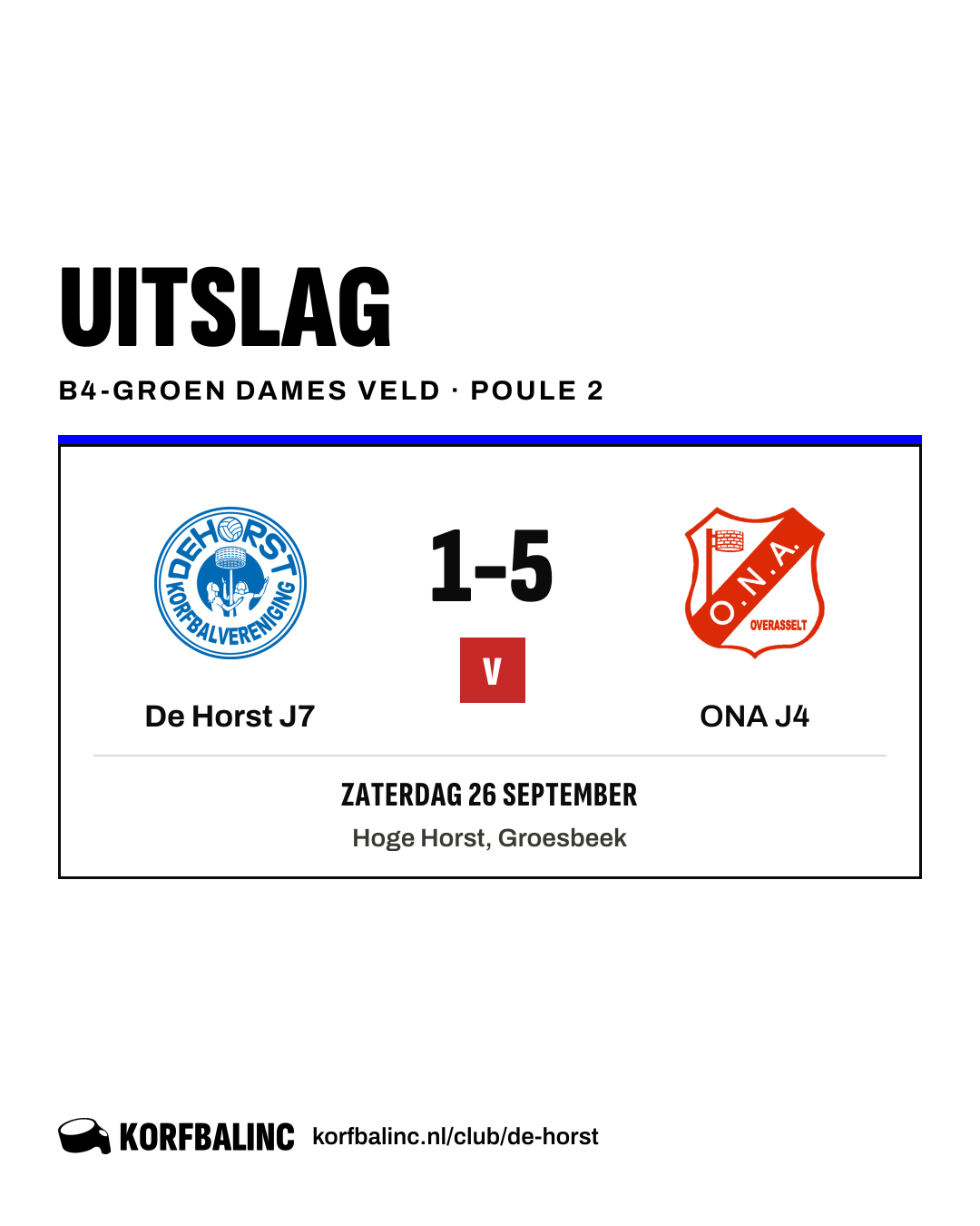 De Horst J7 - ONA J4