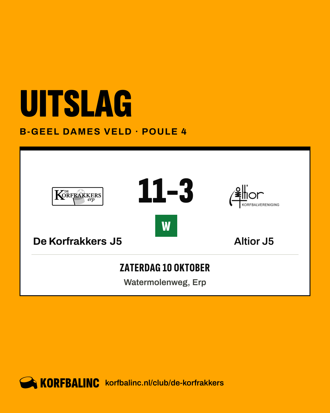 De Korfrakkers J5 - Altior J5