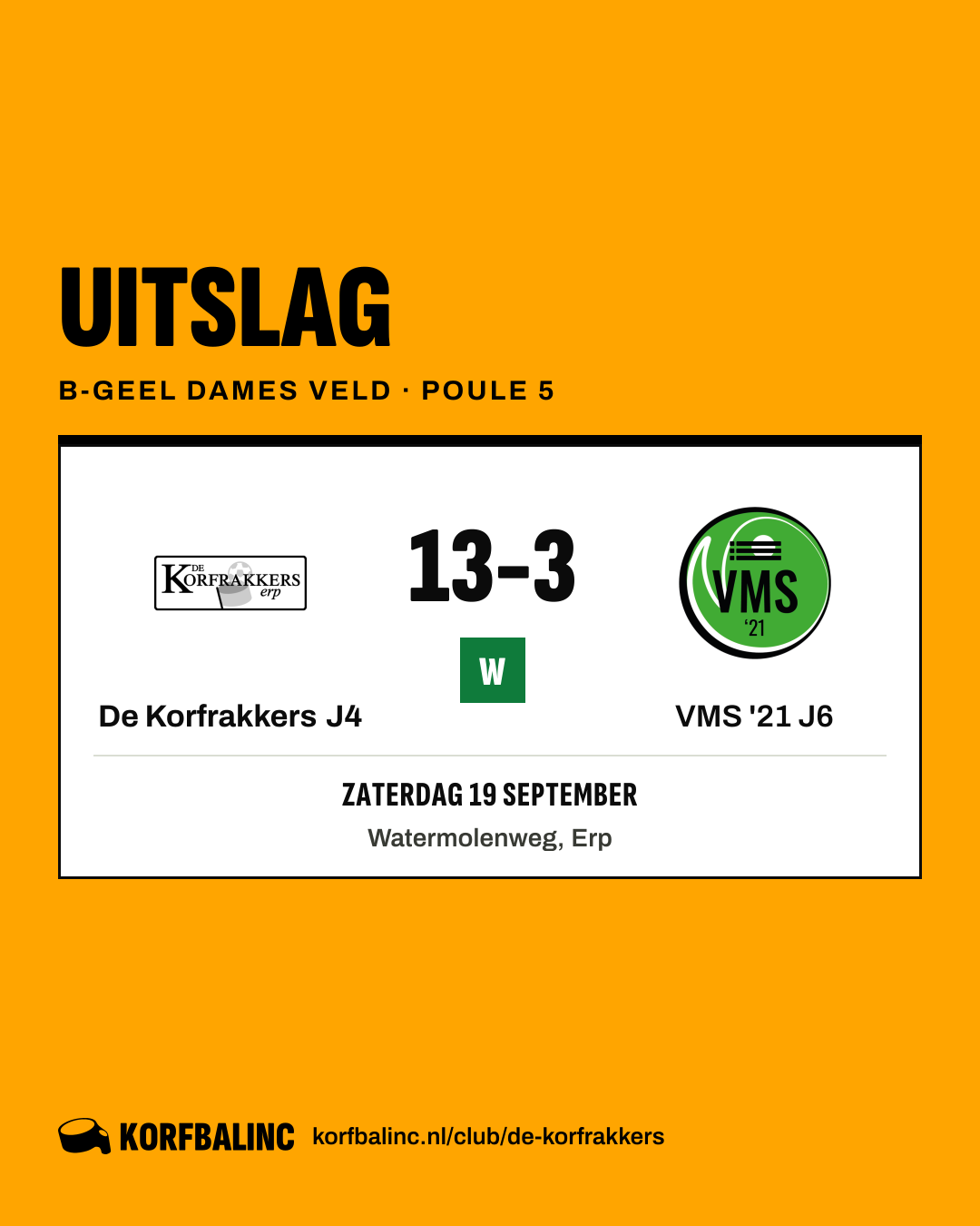 De Korfrakkers J4 - VMS '21 J6