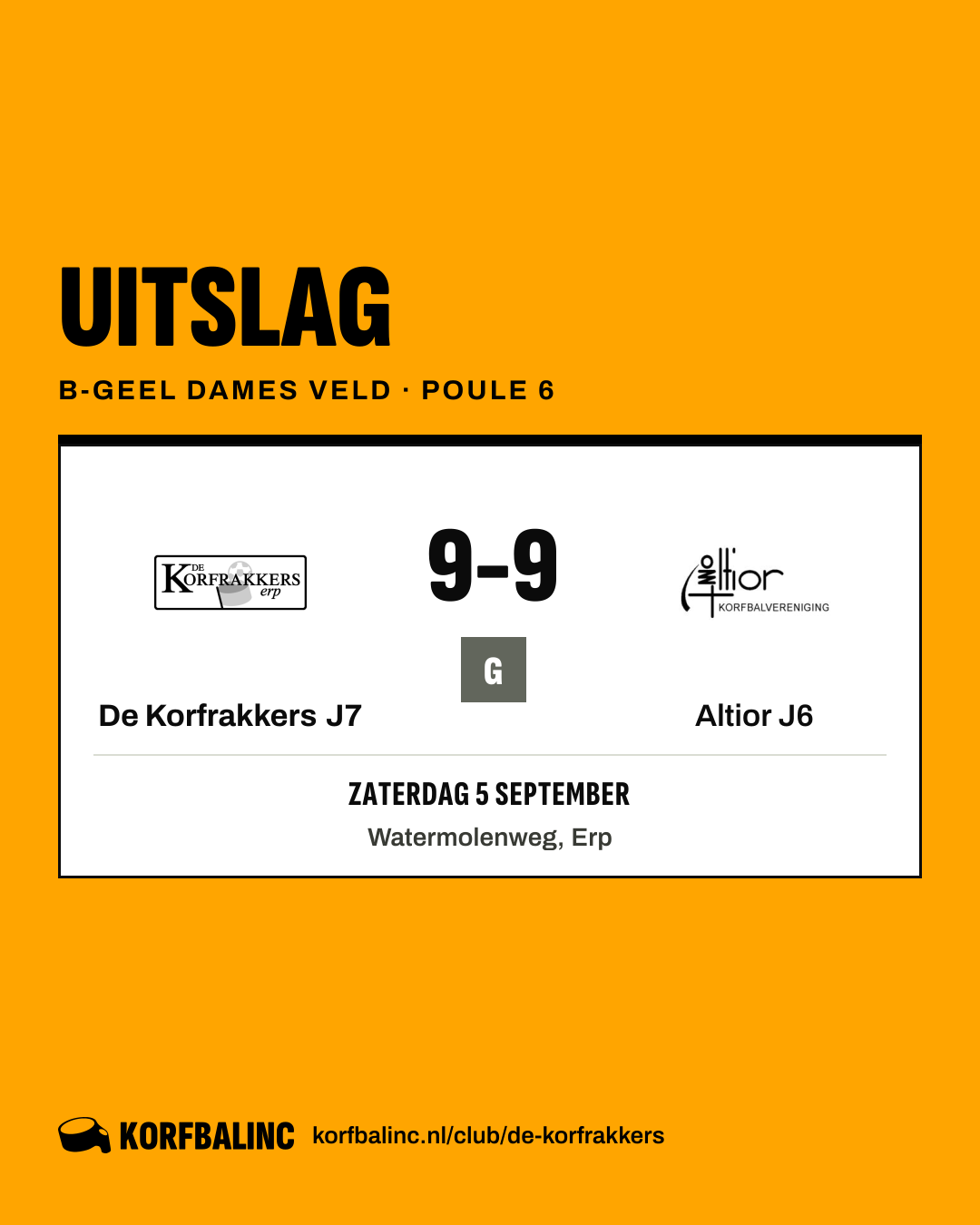 De Korfrakkers J7 - Altior J6