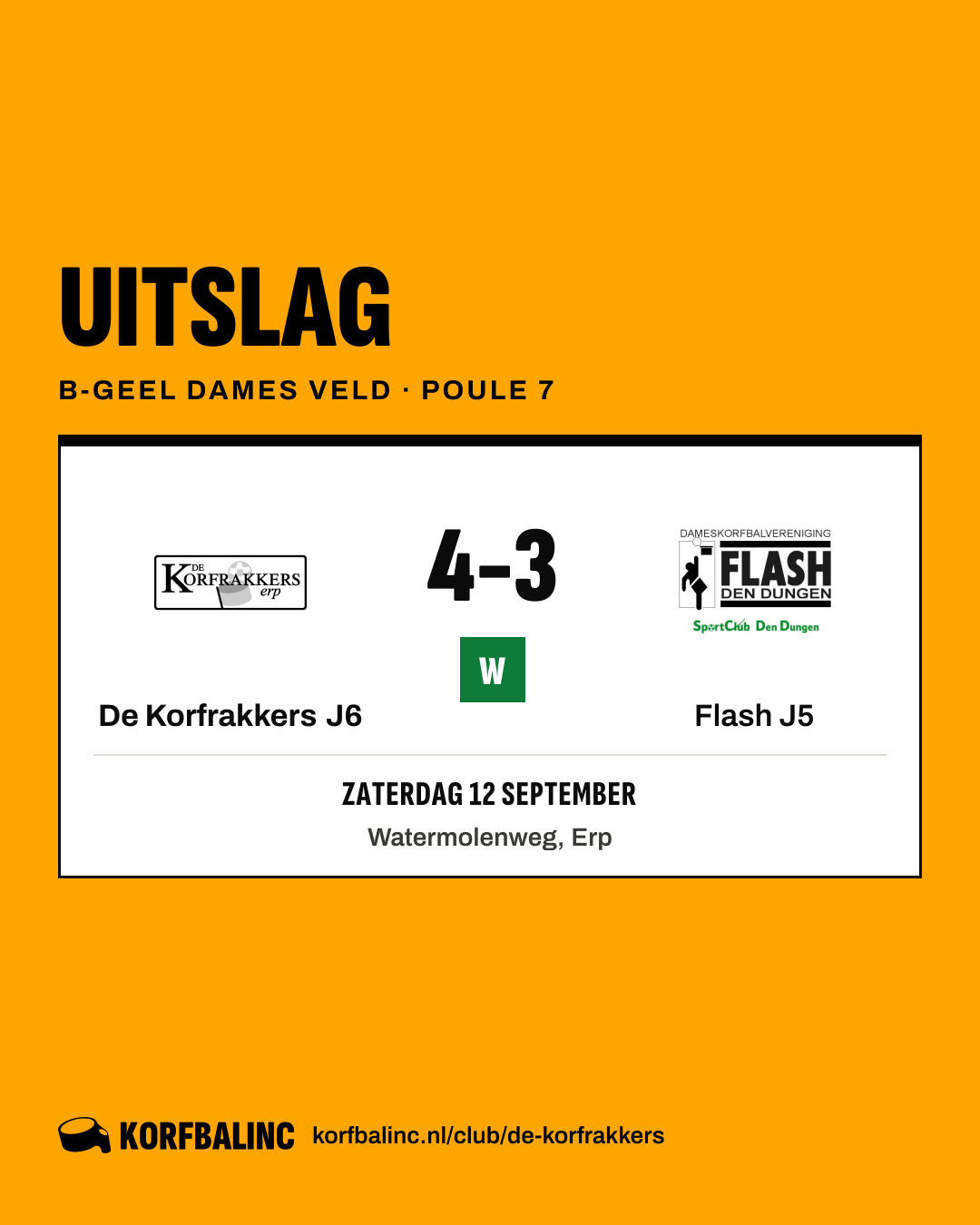 De Korfrakkers J6 - Flash J5