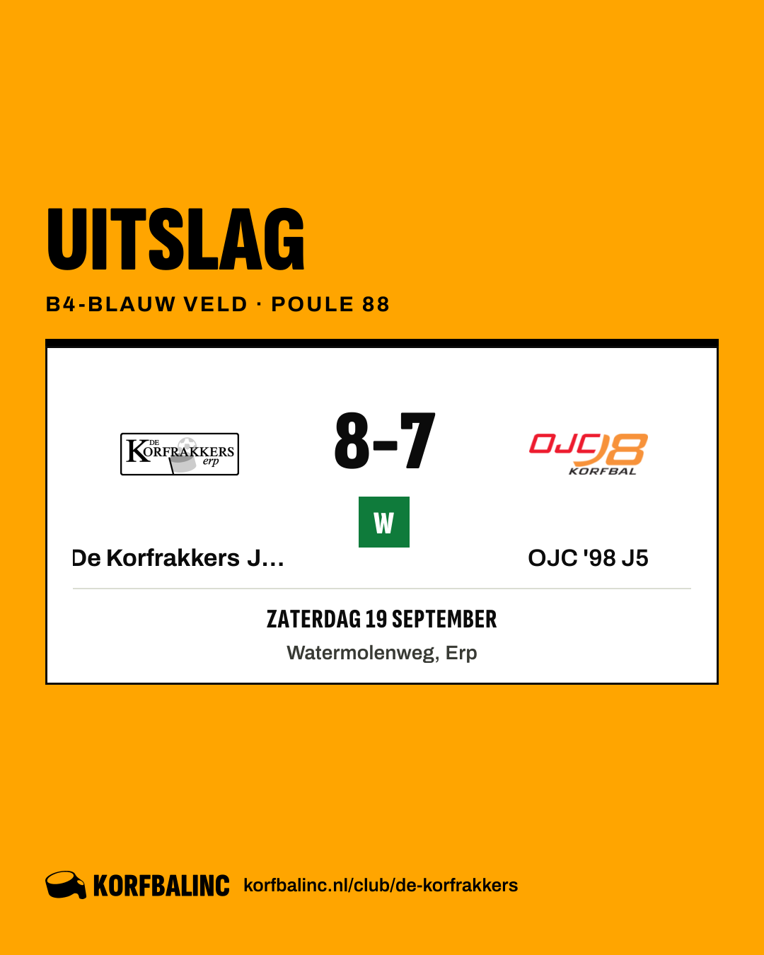 De Korfrakkers J14 - OJC '98 J5