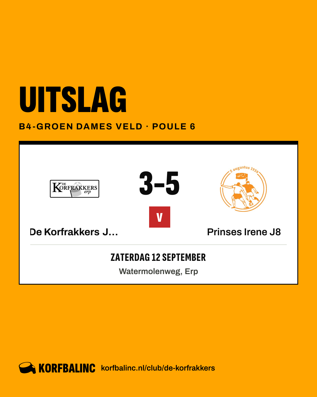 De Korfrakkers J11 - Prinses Irene J8