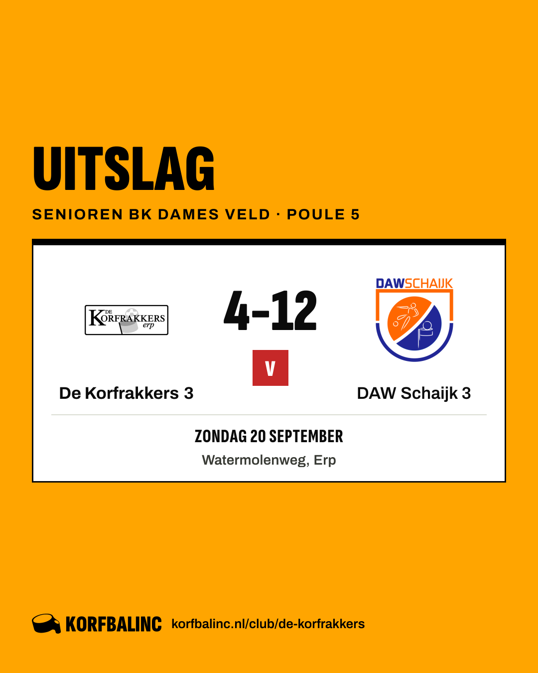 De Korfrakkers 3 - DAW Schaijk 3