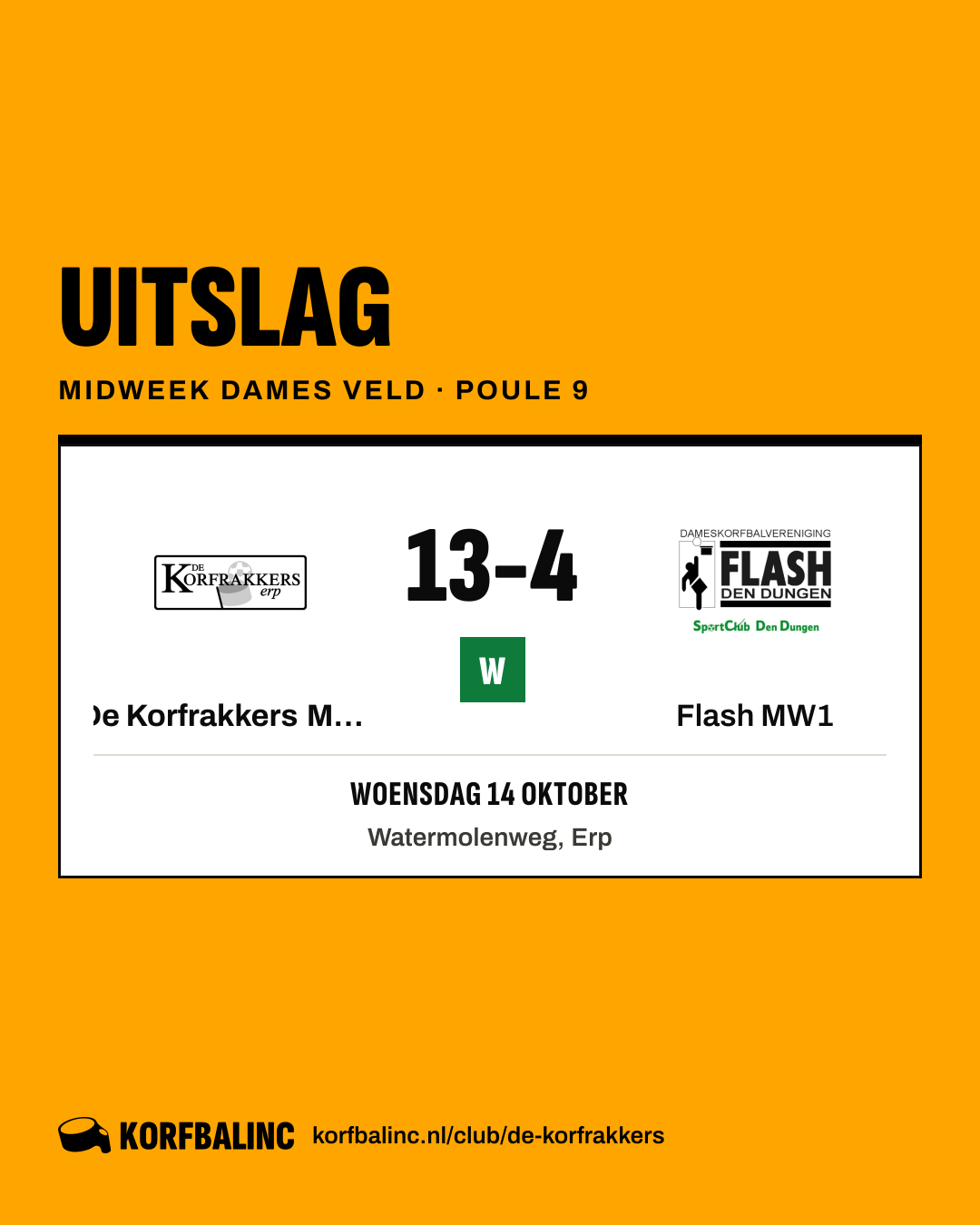 De Korfrakkers MW1 - Flash MW1