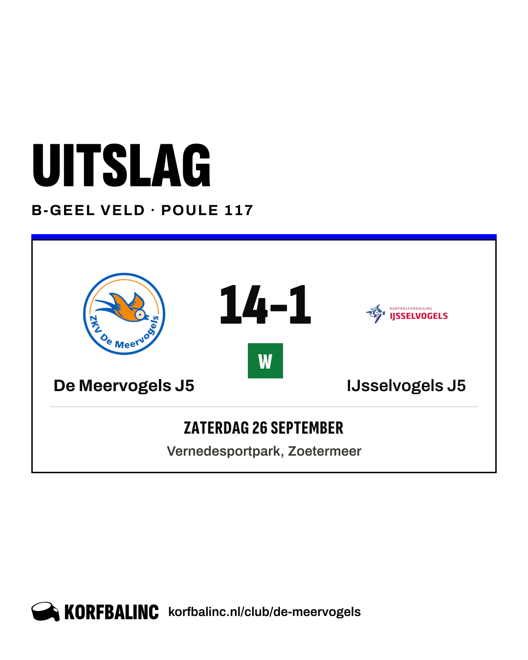 De Meervogels J5 - IJsselvogels J5