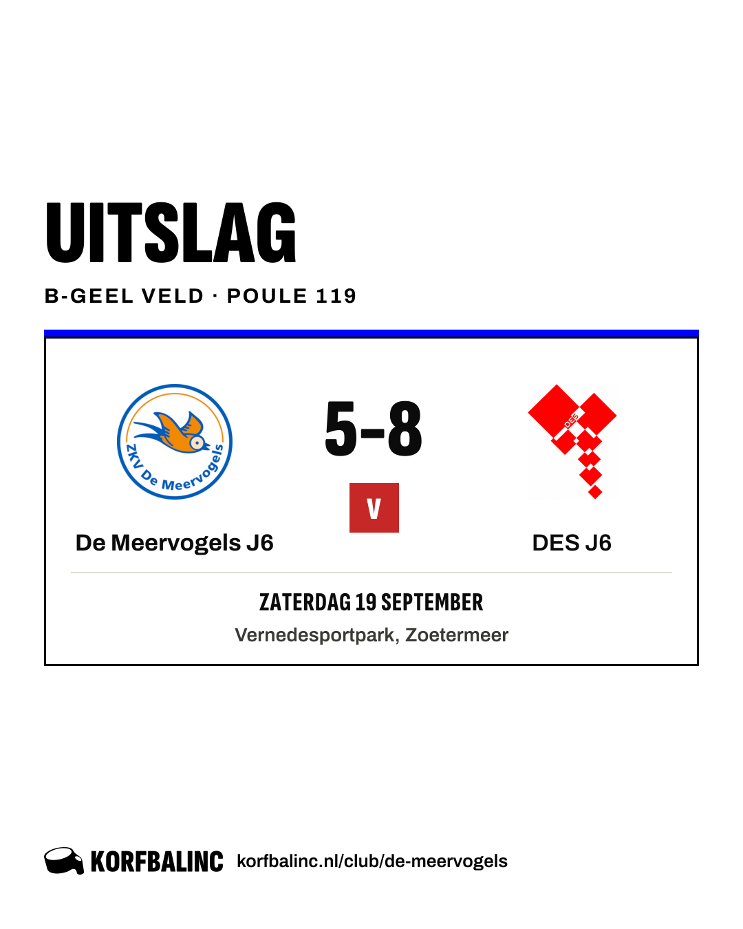 De Meervogels J6 - DES J6