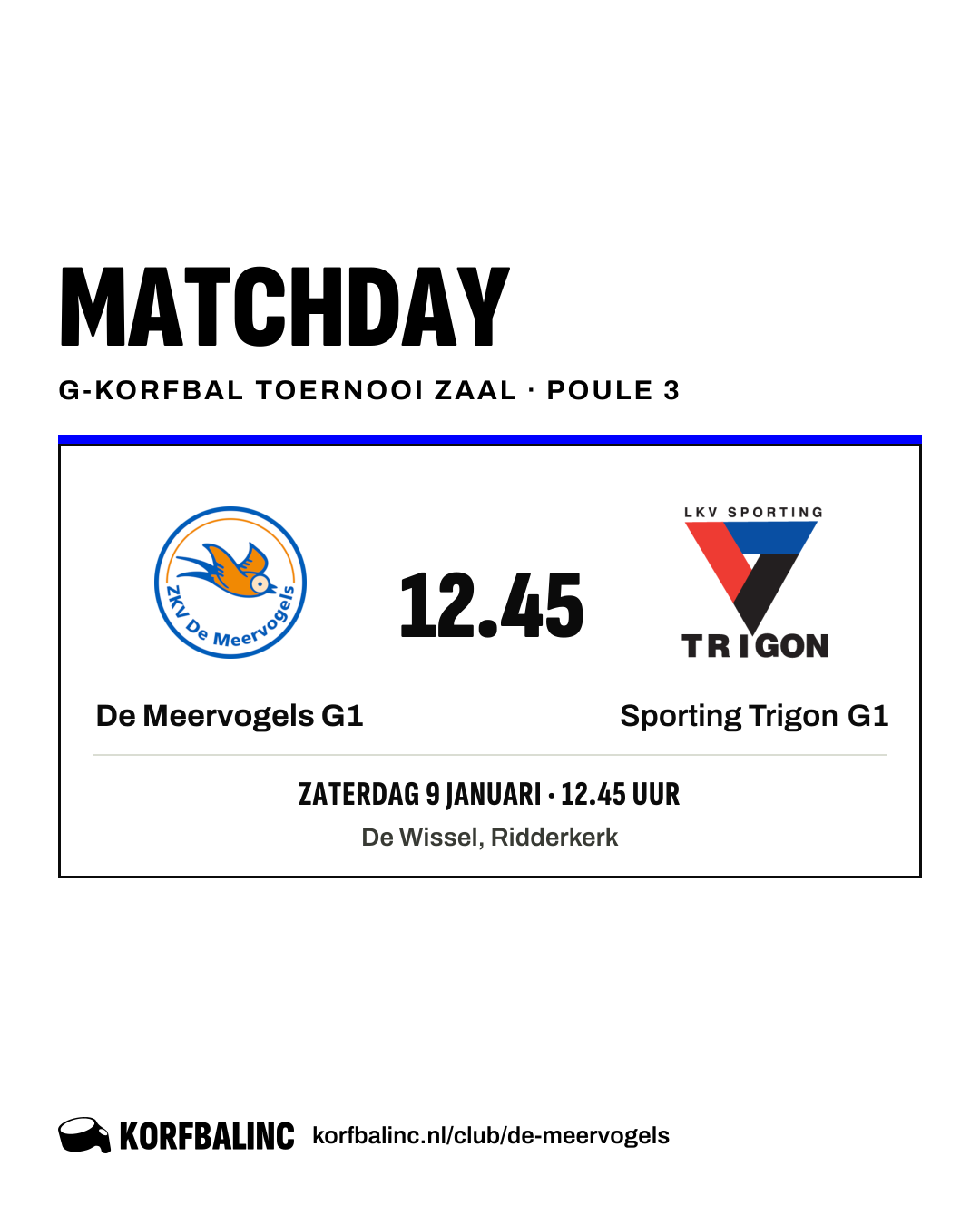 De Meervogels G1 - Sporting Trigon G1