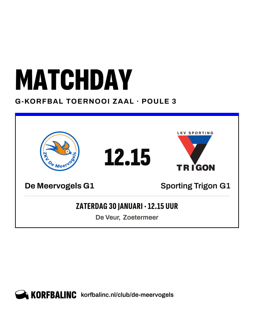 De Meervogels G1 - Sporting Trigon G1