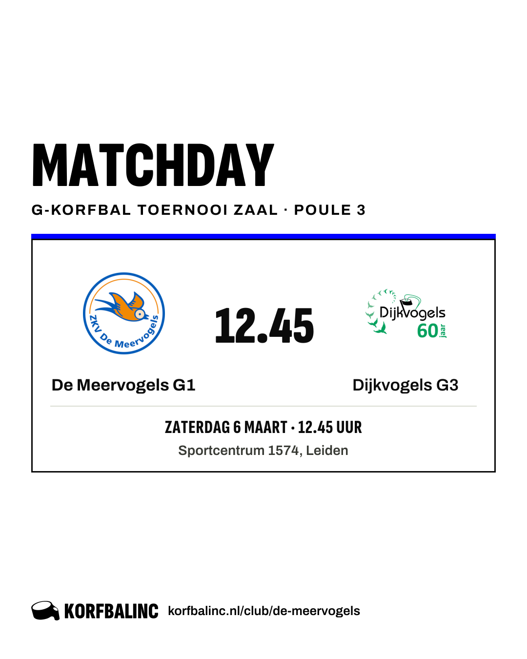 De Meervogels G1 - Dijkvogels G3