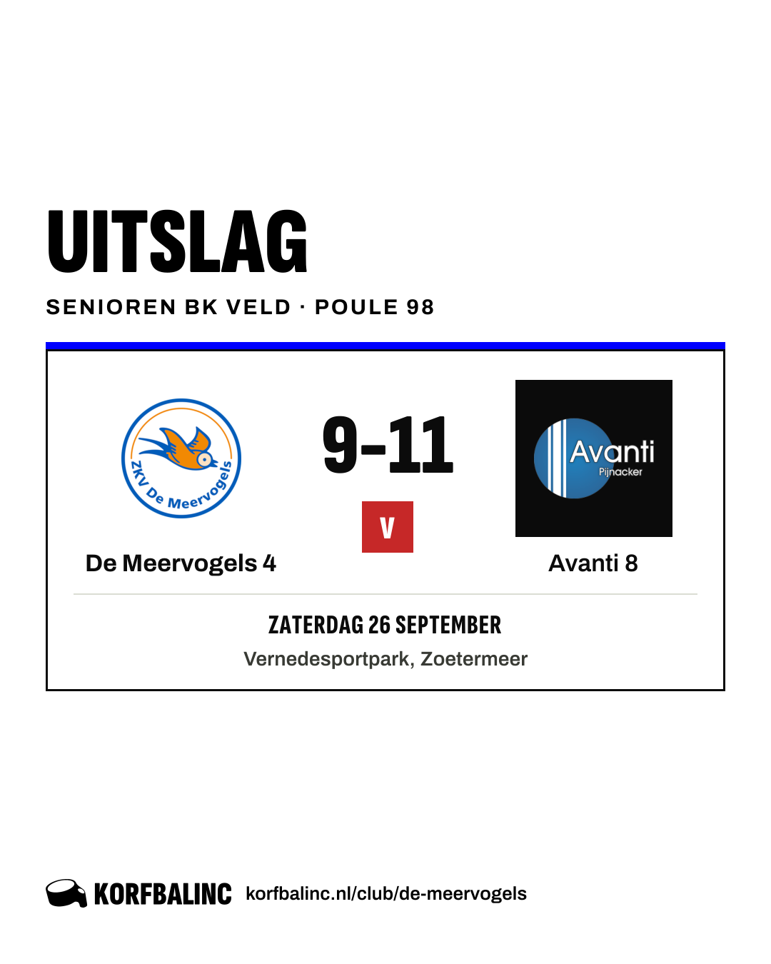 De Meervogels 4 - Avanti 8
