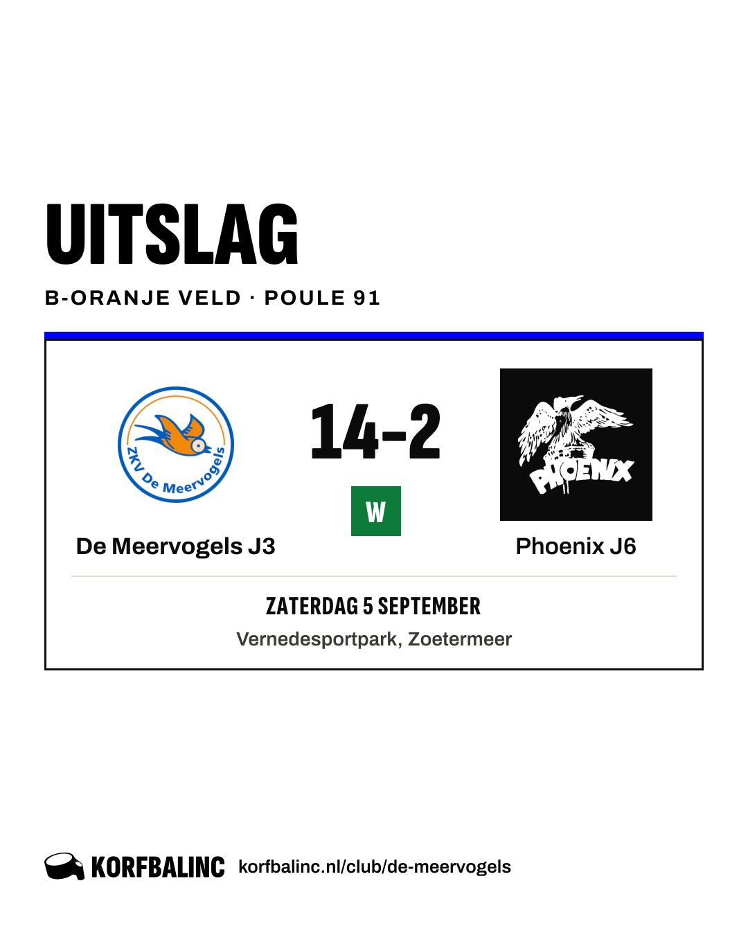 De Meervogels J3 - Phoenix J6