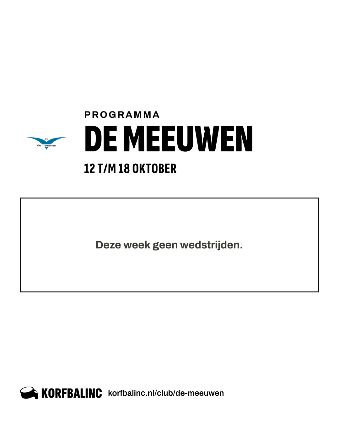 Uitslagen De Meeuwen