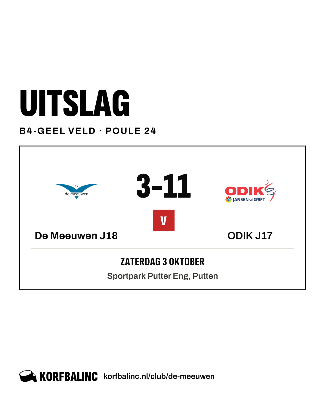 De Meeuwen J18 - ODIK J17