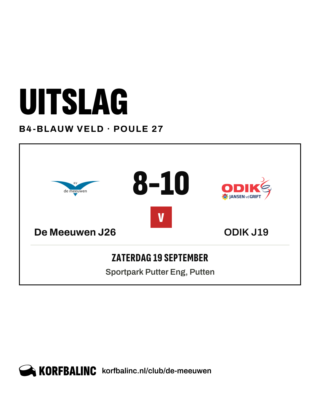 De Meeuwen J26 - ODIK J19