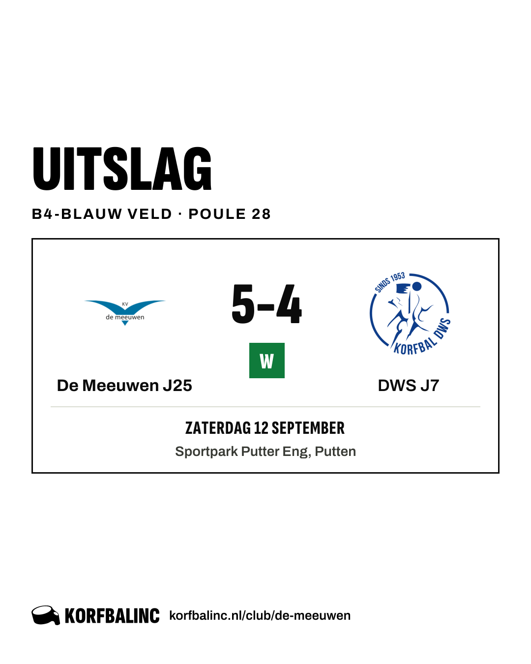 De Meeuwen J25 - DWS J7