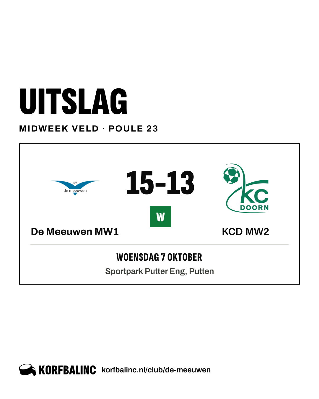 De Meeuwen MW1 - KCD MW2