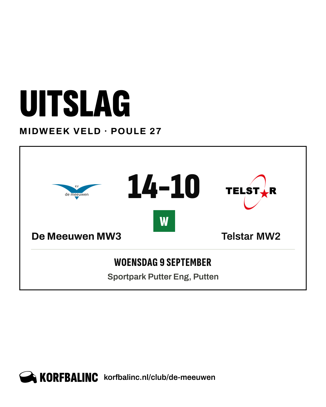 De Meeuwen MW3 - Telstar MW2