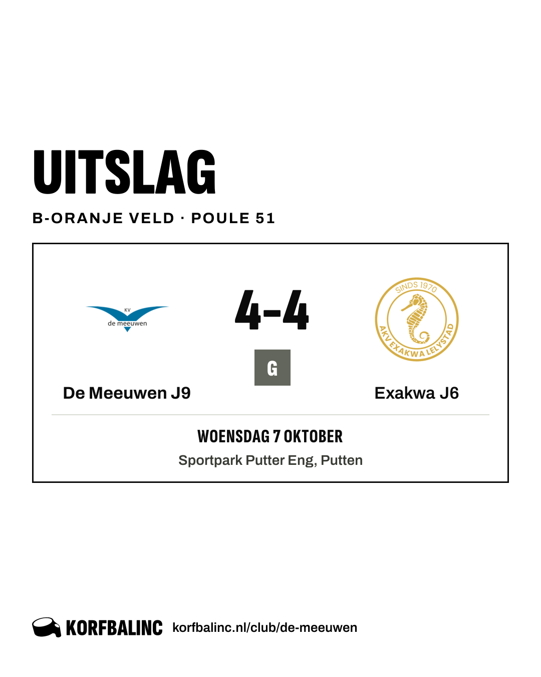 De Meeuwen J9 - Exakwa J6