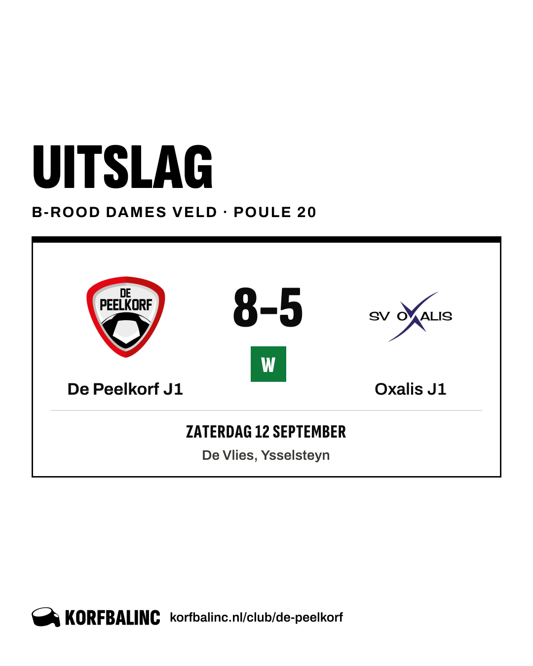 De Peelkorf J1 - Oxalis J1