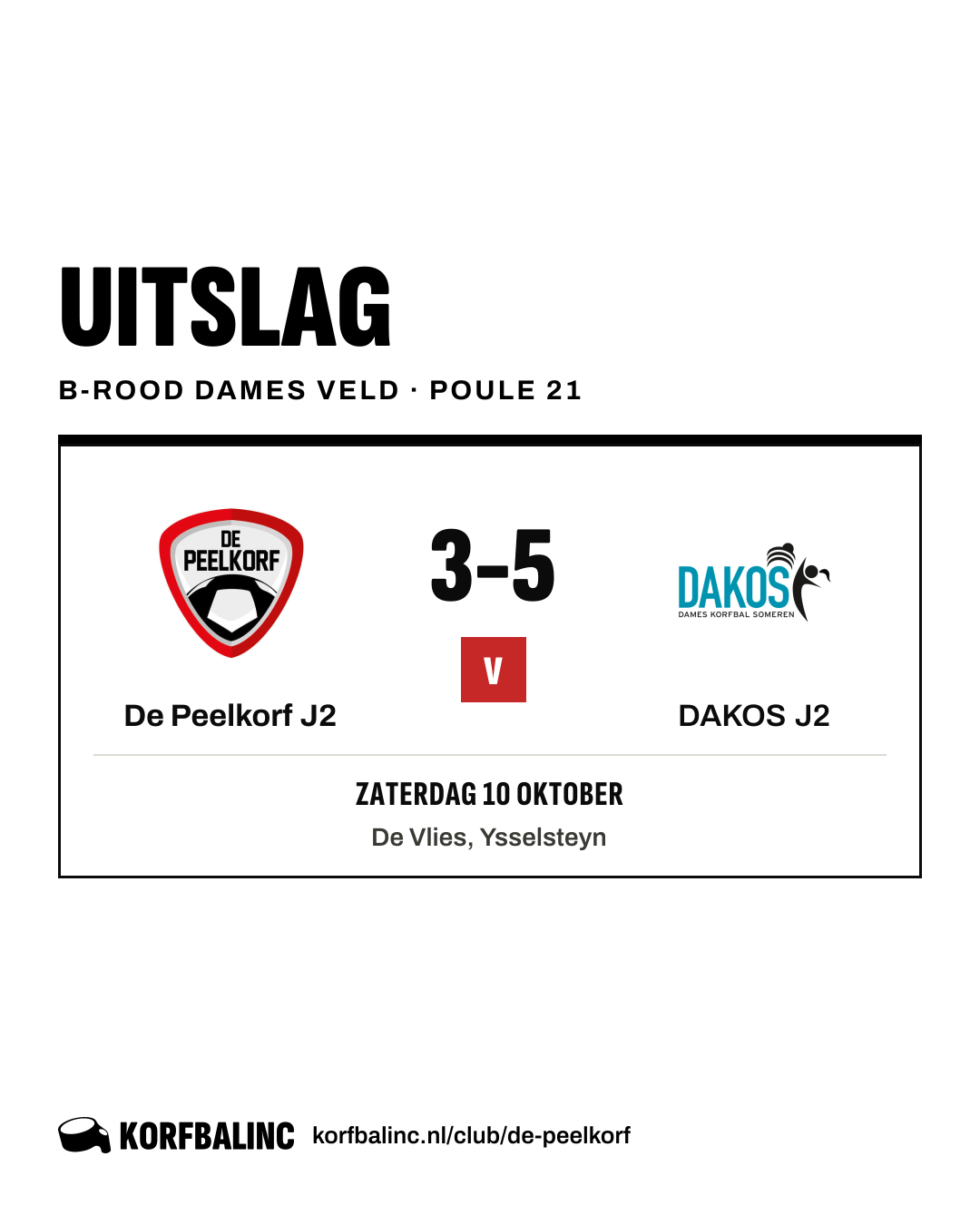 De Peelkorf J2 - DAKOS J2