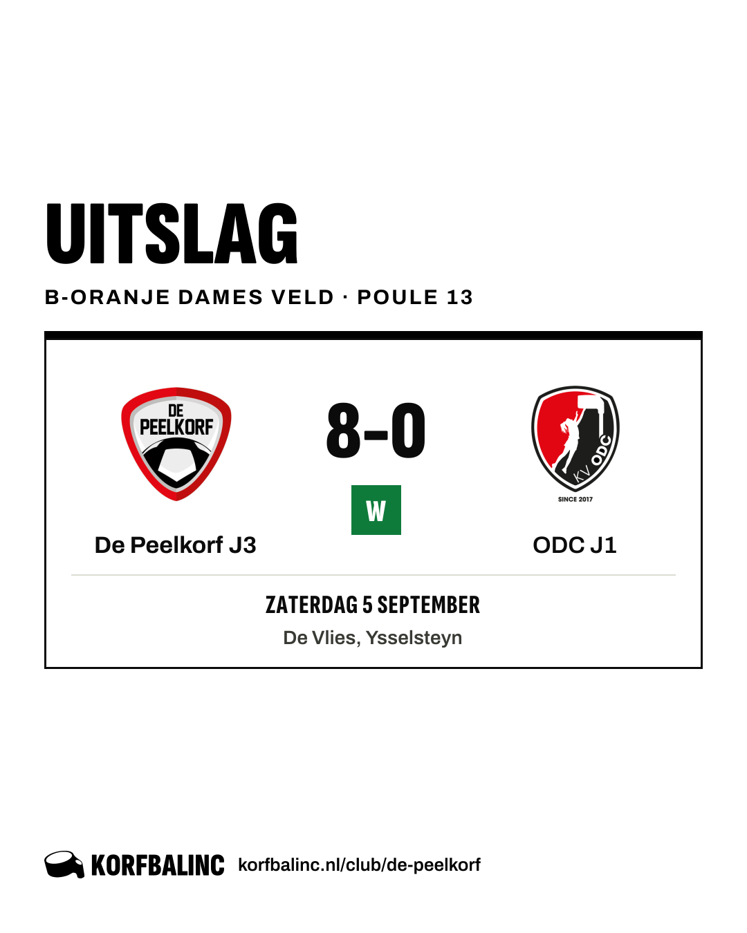 De Peelkorf J3 - ODC J1