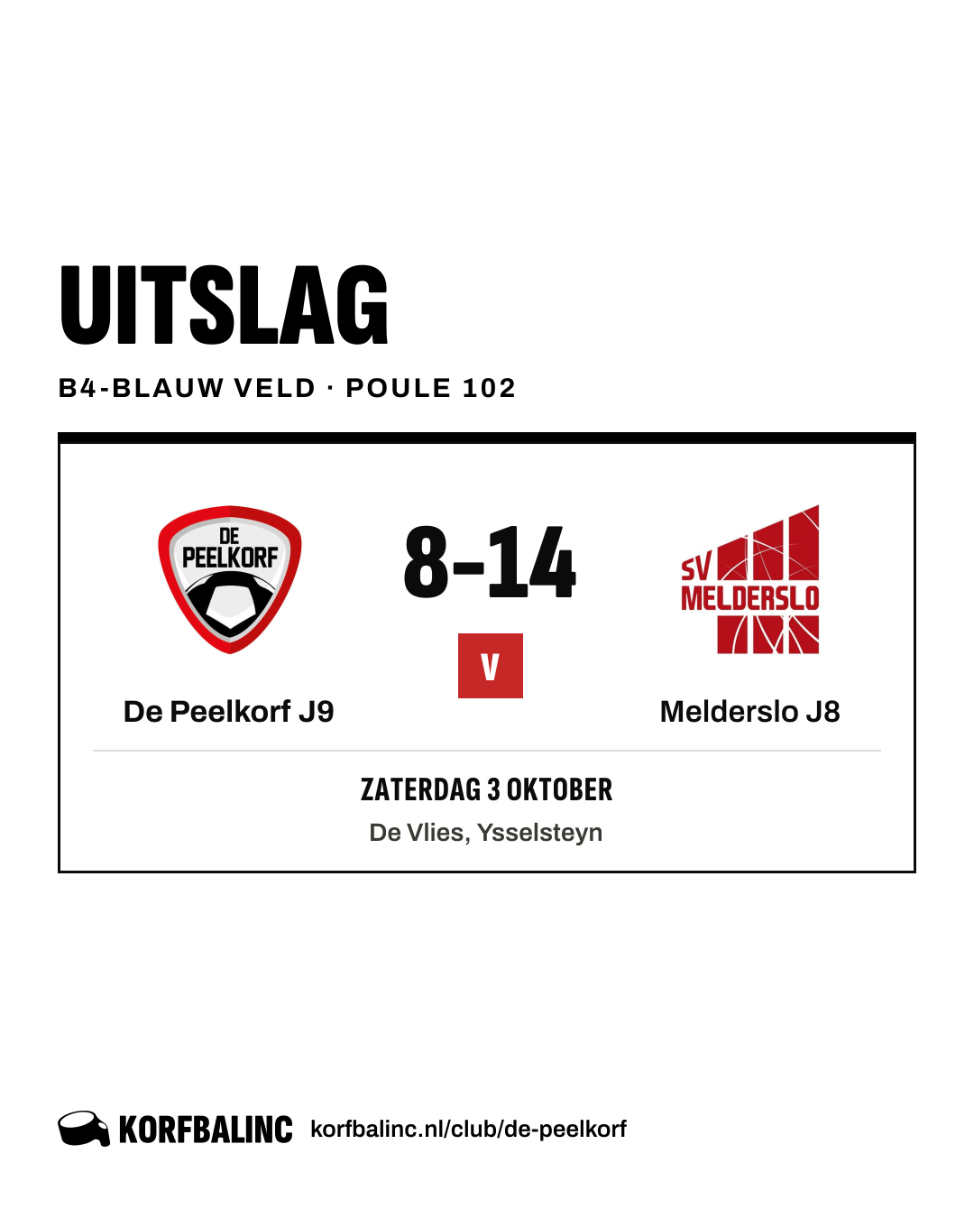 De Peelkorf J9 - Melderslo J8
