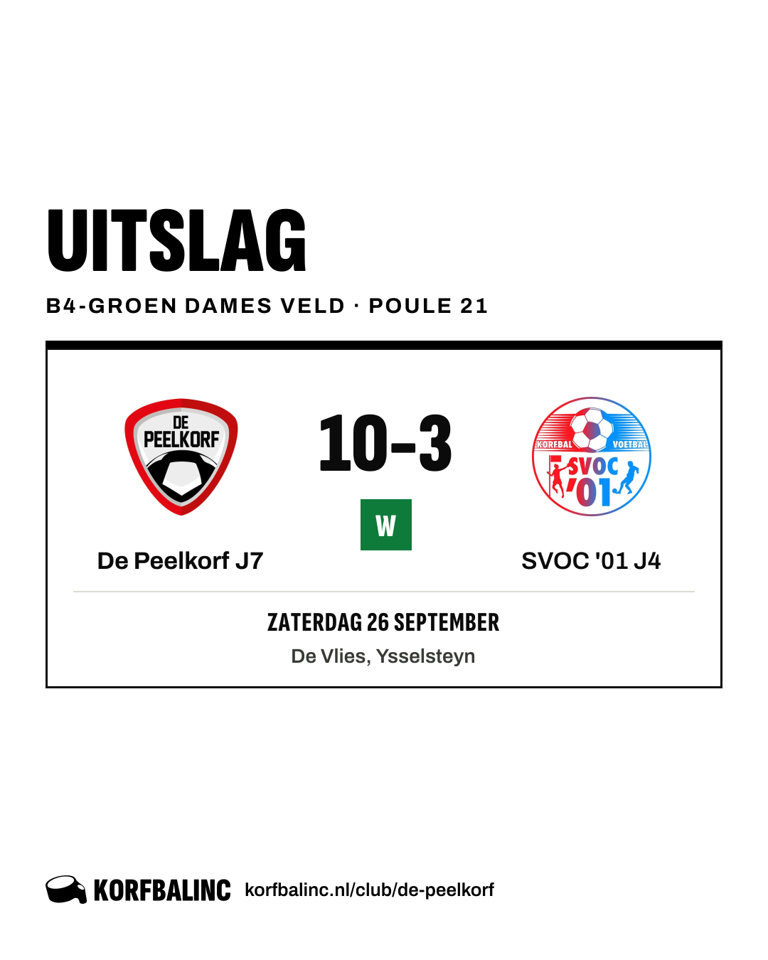 De Peelkorf J7 - SVOC '01 J4