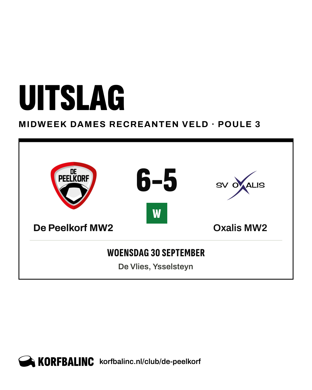 De Peelkorf MW2 - Oxalis MW2