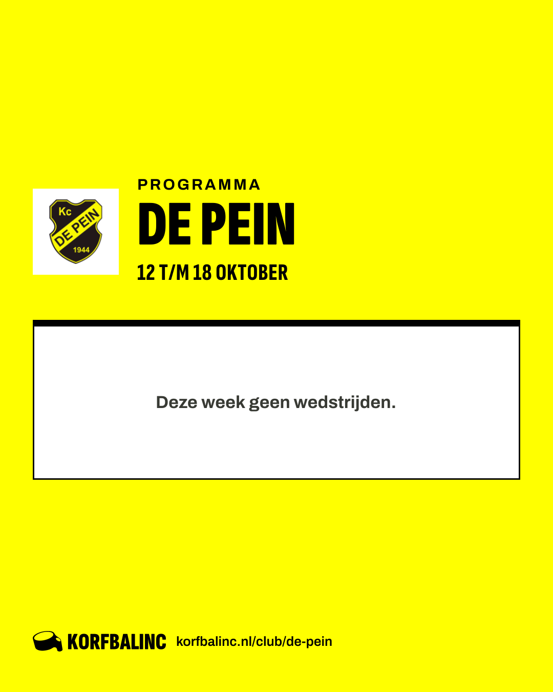 Uitslagen De Pein