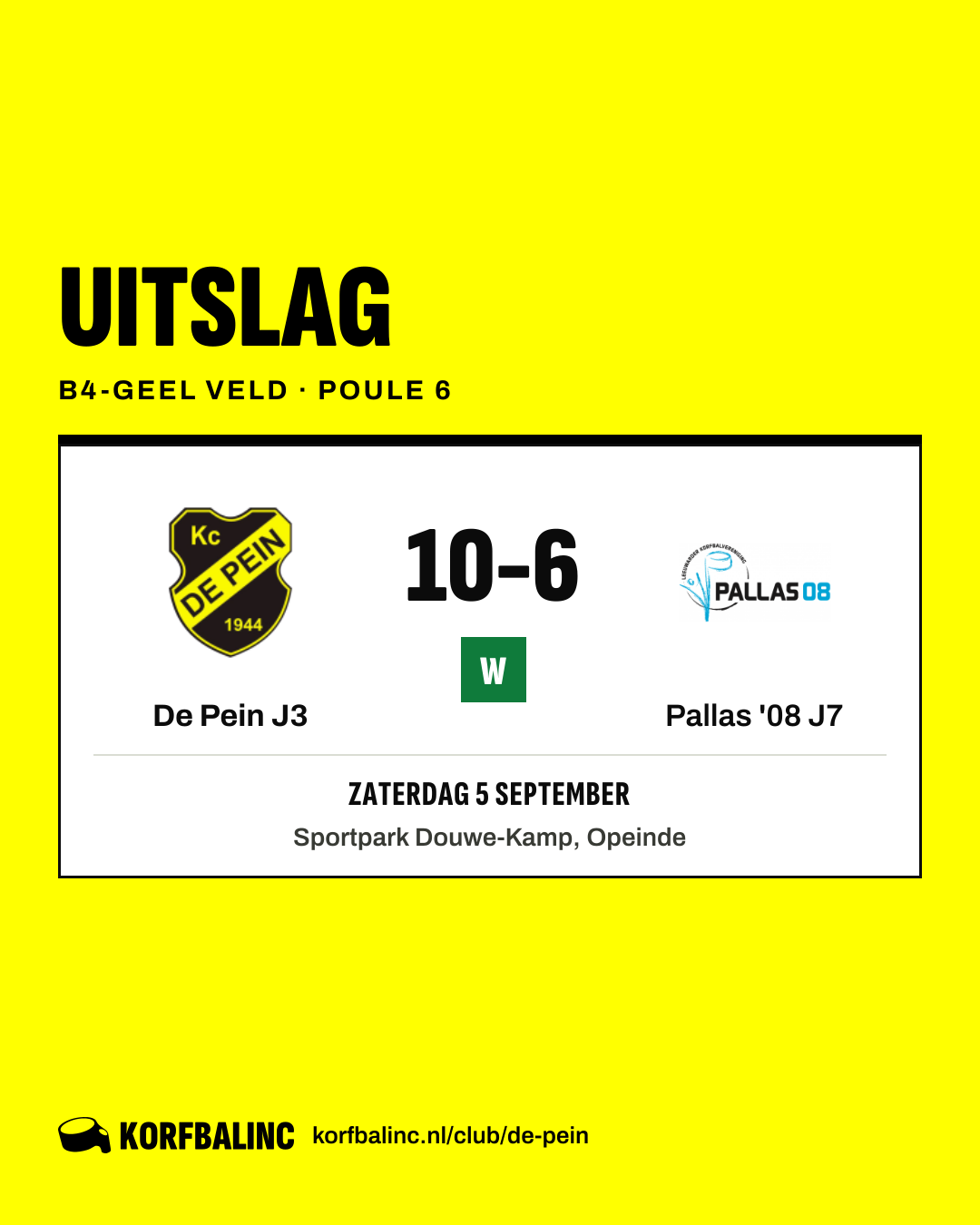 De Pein J3 - Pallas '08 J7