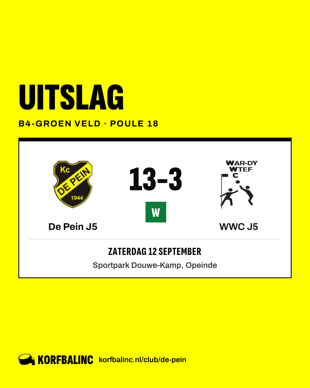 De Pein J5 - WWC J5