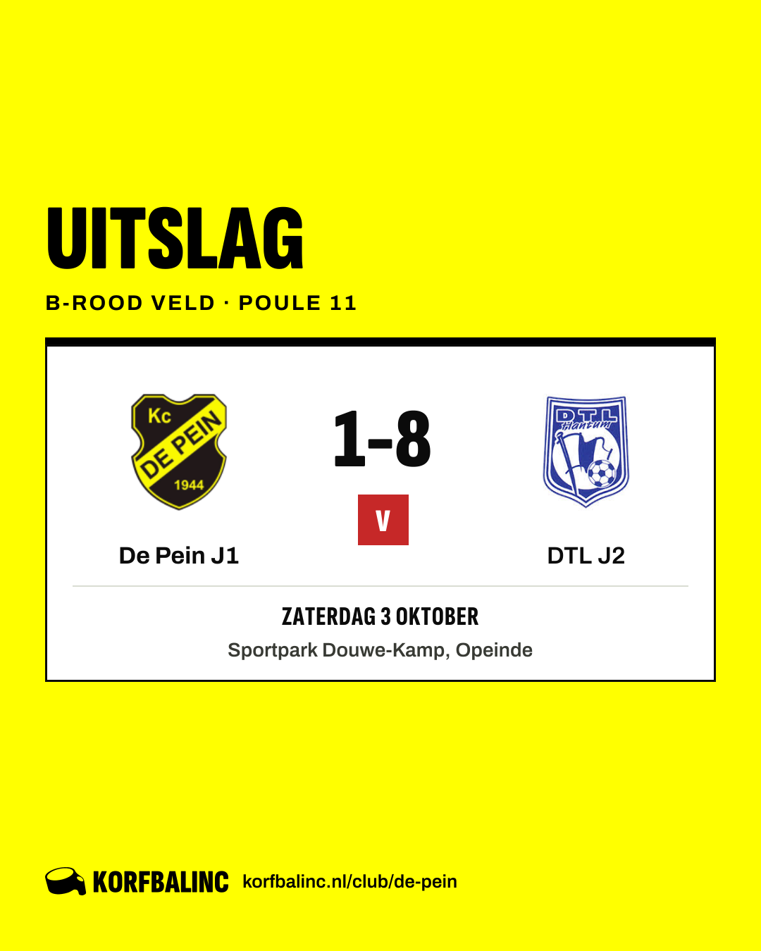 De Pein J1 - DTL J2