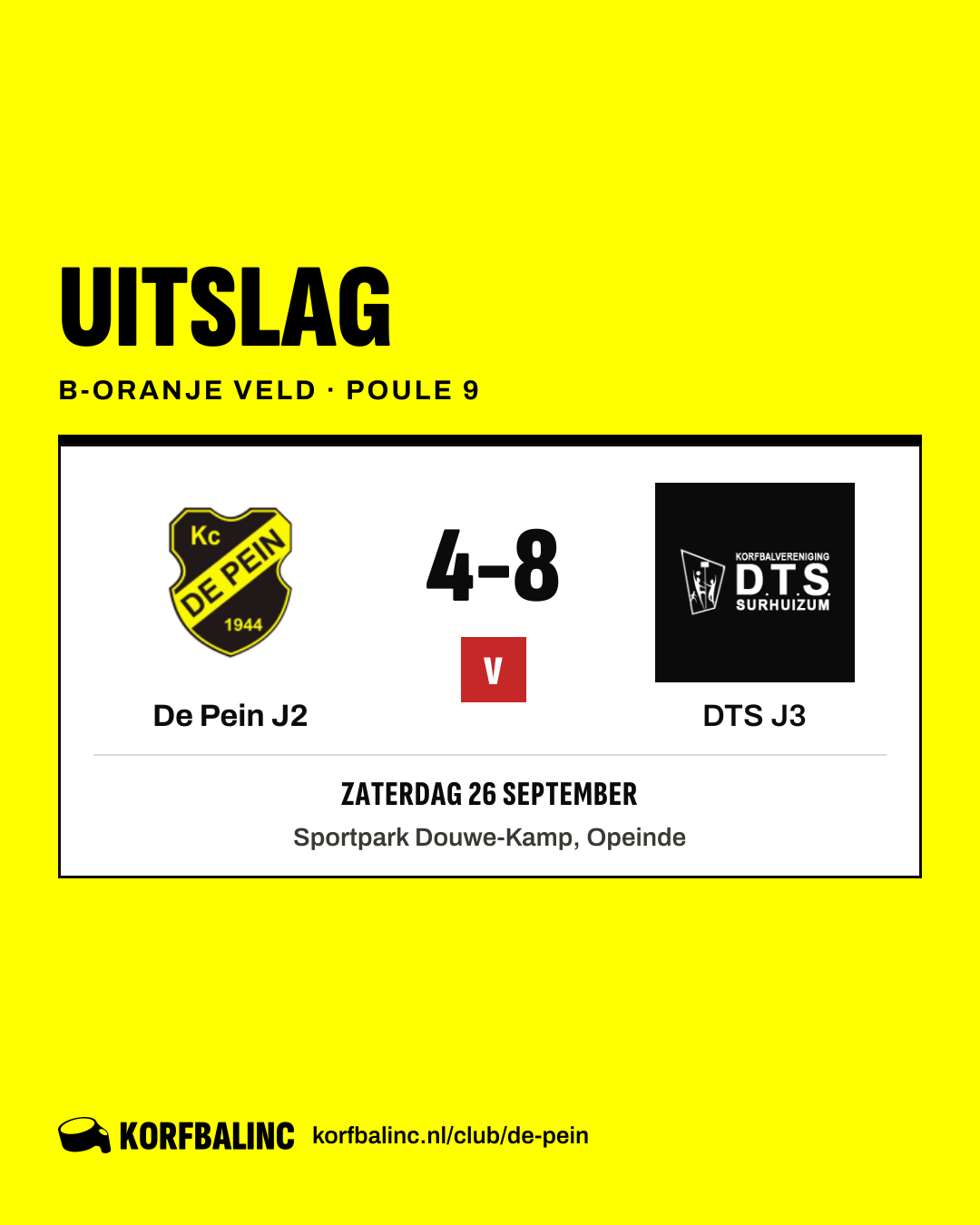De Pein J2 - DTS J3