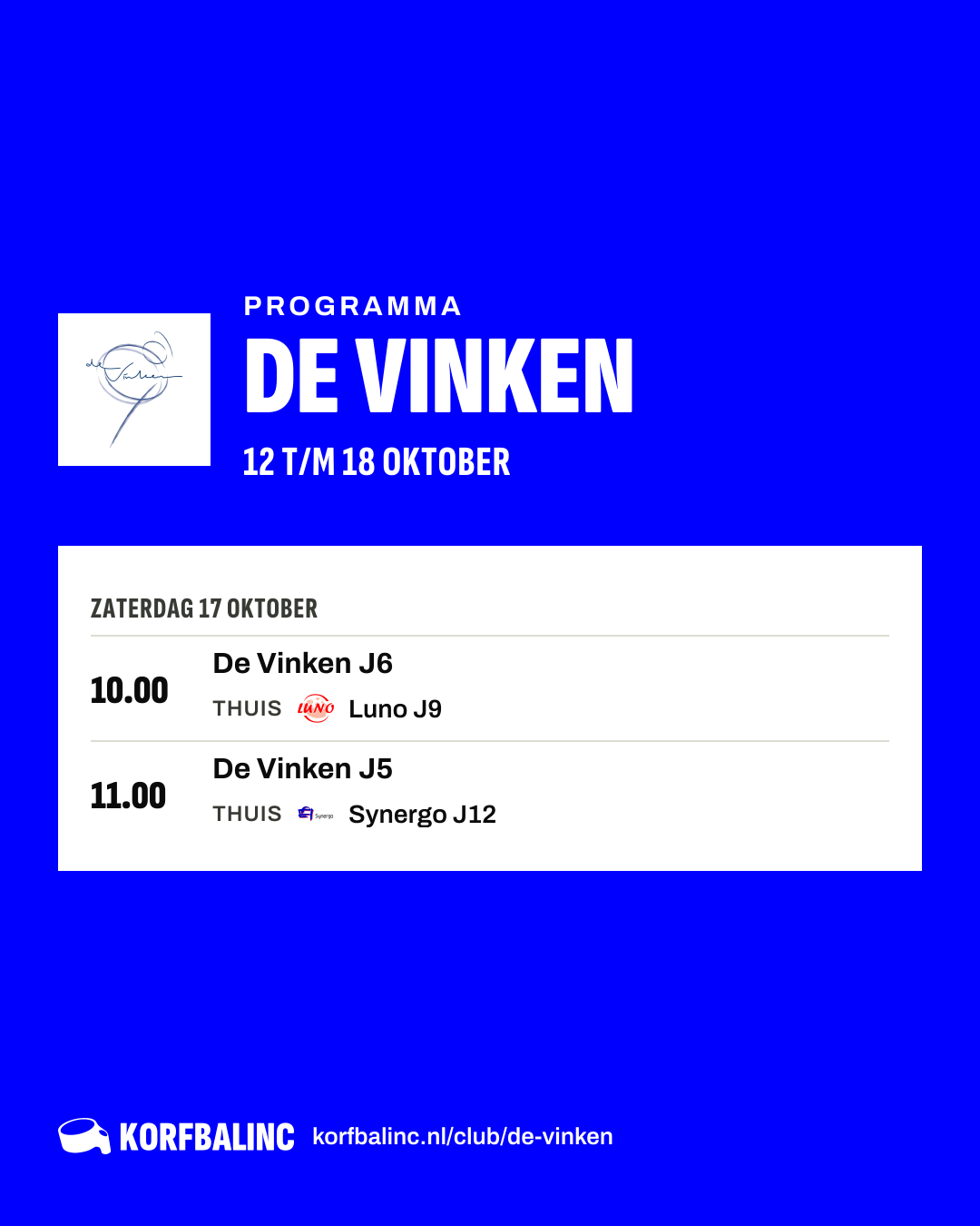 Uitslagen De Vinken
