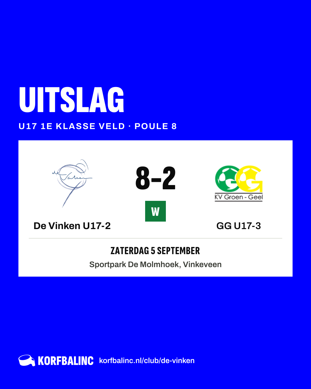 De Vinken U17-2 - GG U17-3