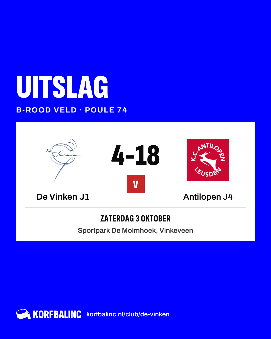 De Vinken J1 - Antilopen J4