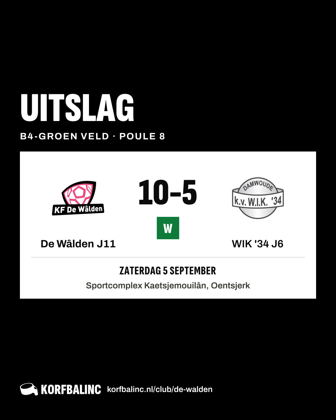 De Wâlden J11 - WIK '34 J6