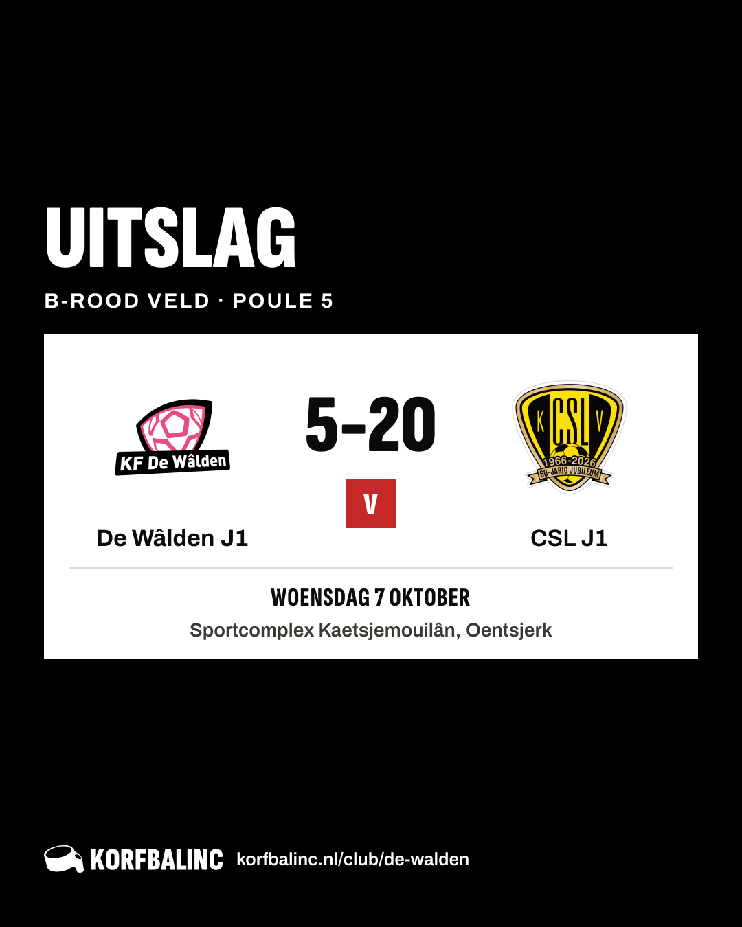 De Wâlden J1 - CSL J1