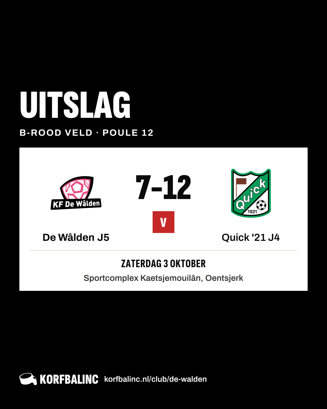 De Wâlden J5 - Quick '21 J4