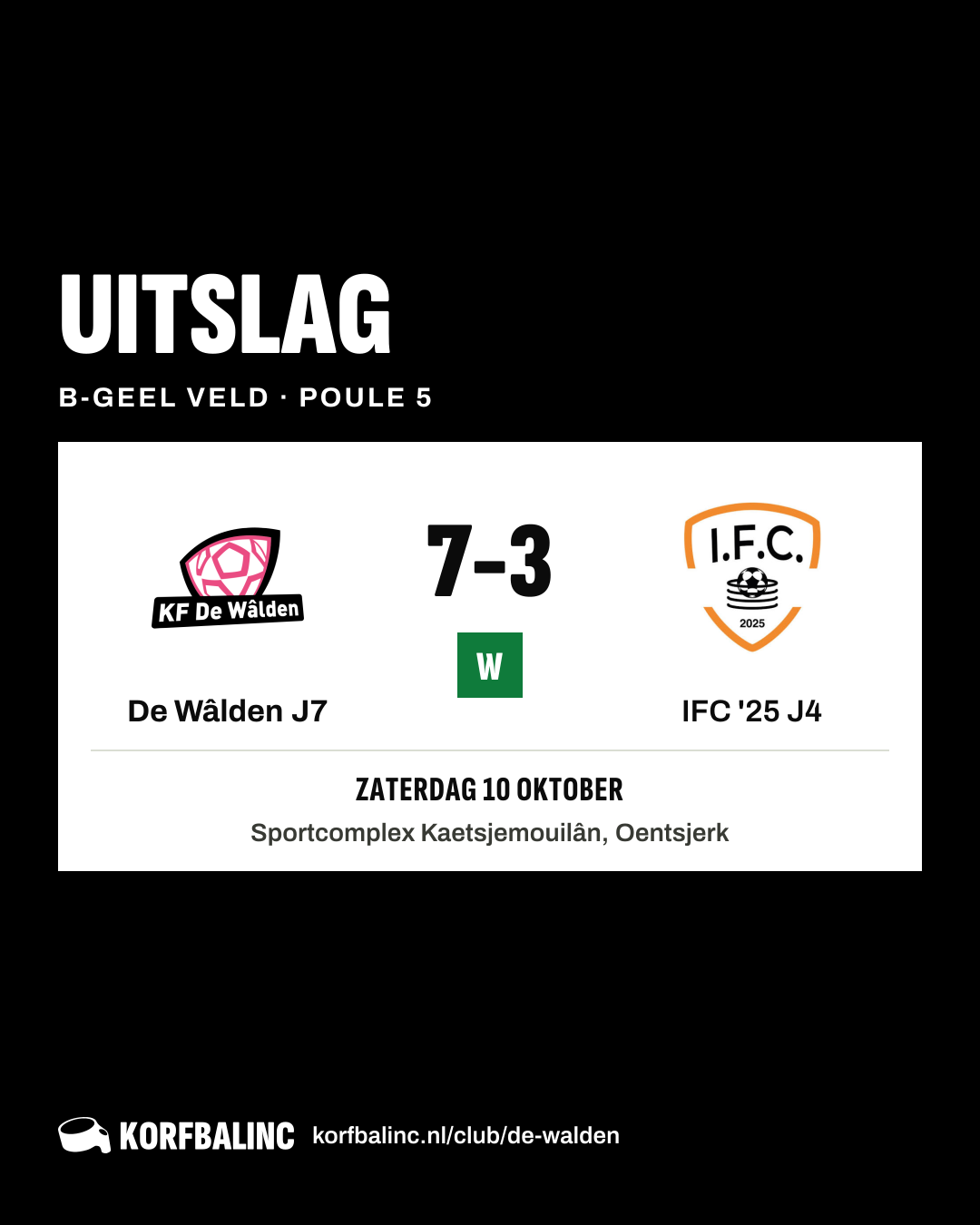 De Wâlden J7 - IFC '25 J4