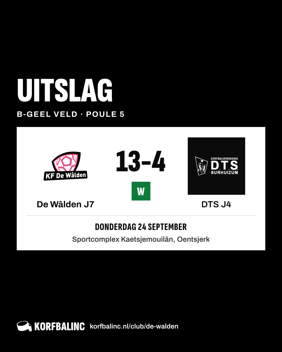De Wâlden J7 - DTS J4