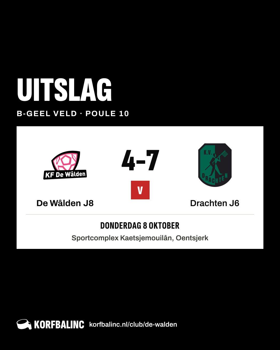 De Wâlden J8 - Drachten J6