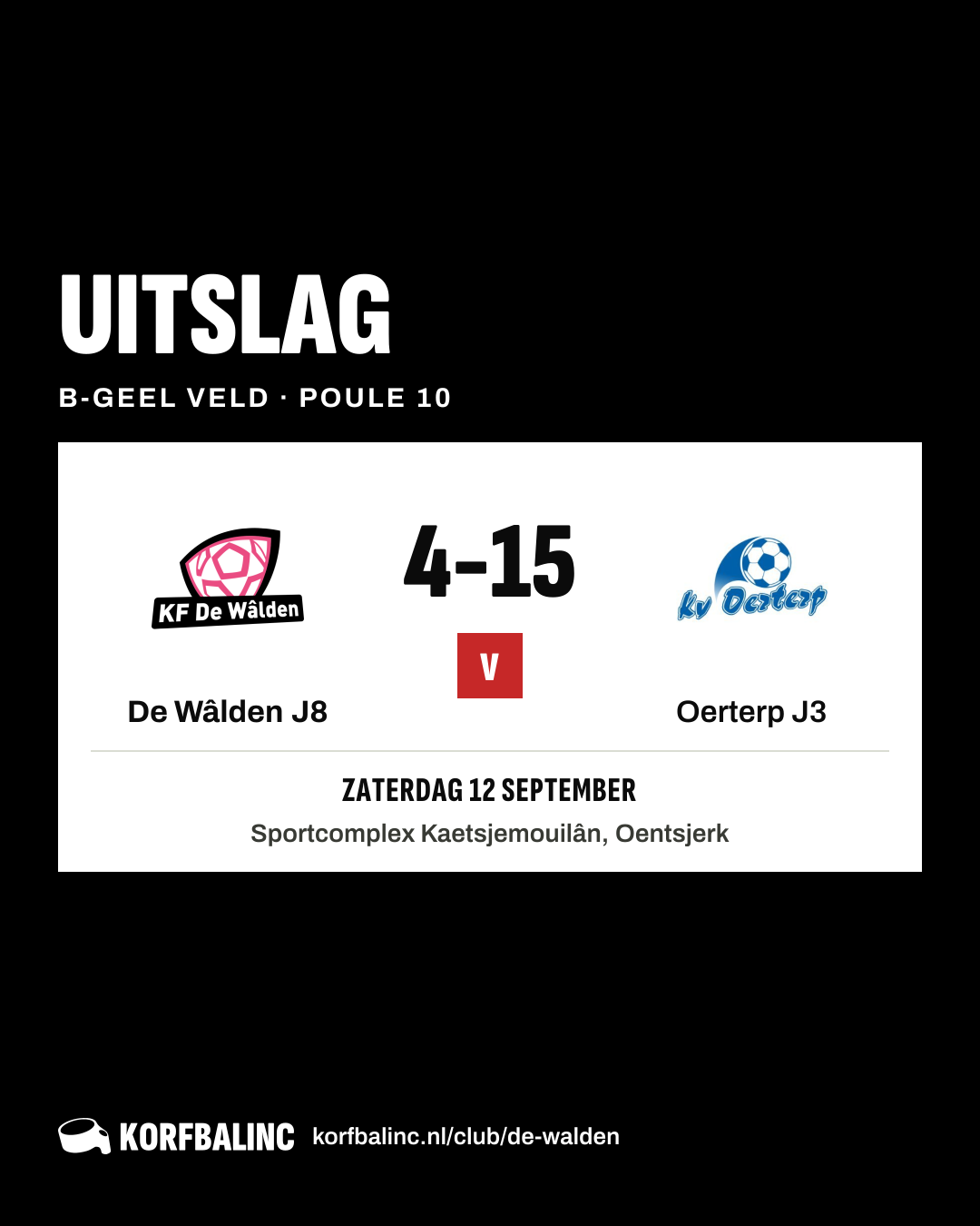 De Wâlden J8 - Oerterp J3